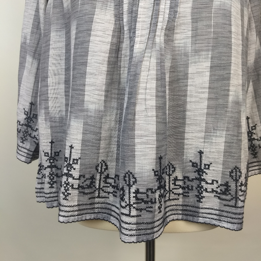 Lucky Brand Embroidered Boho Small Top - Picture 4 of 5